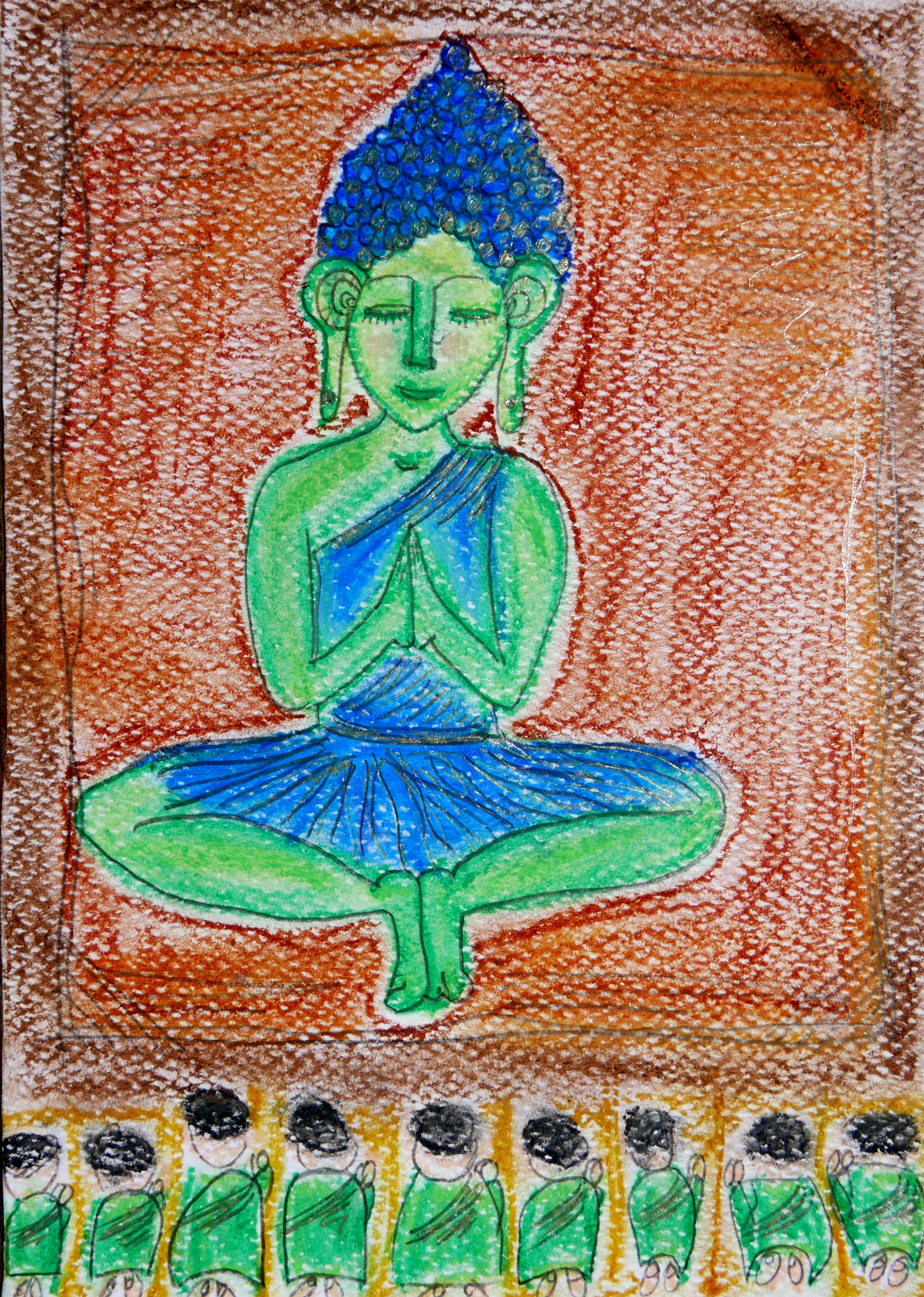 Buddha painted by Anna