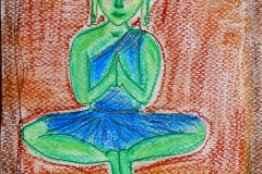 Buddha painted by Anna