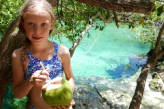 cenotes Tulum coconut